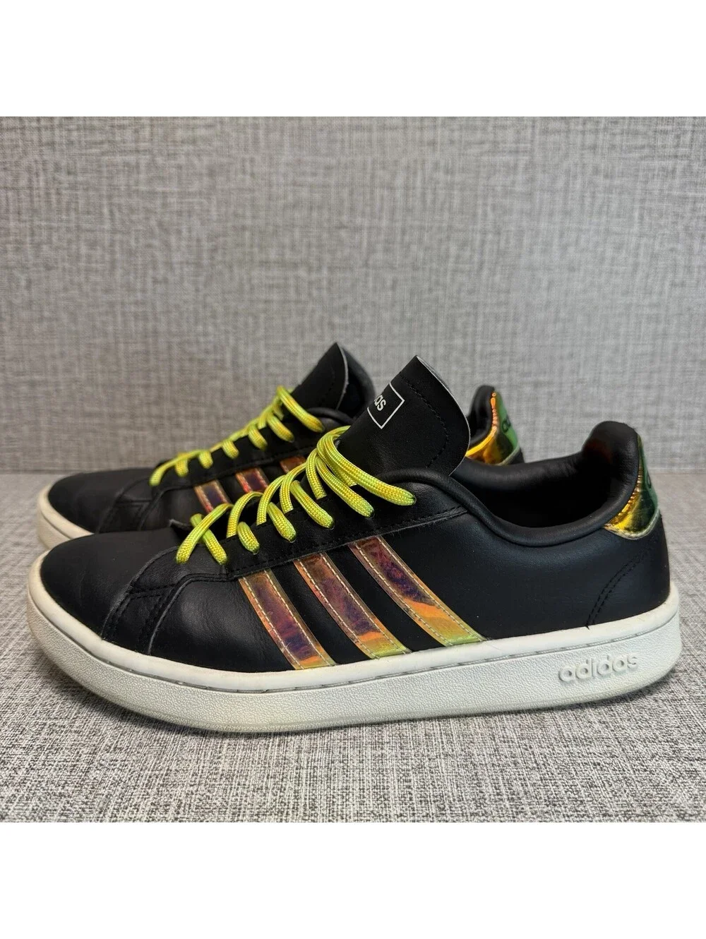 Adidas Shoes Women’s Size 7.5 Black Leather Neo Sneakers